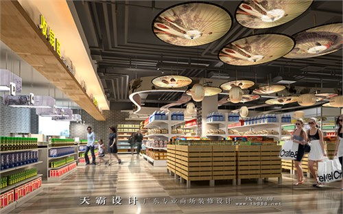 独特性商场装修设计效果图欣赏天霸设计作品 中山协成广场
